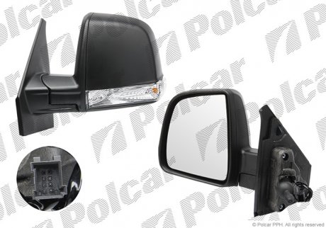 Зеркало внешнее Polcar 55U1511M (фото 1)