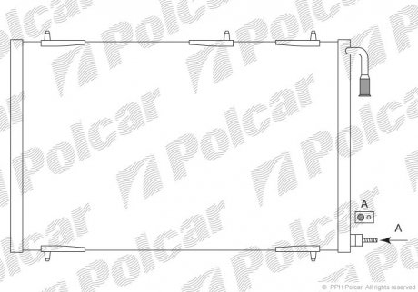 Радиаторы кондиционера Polcar 5723K8C3 (фото 1)