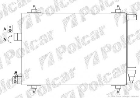 Радиаторы кондиционера Polcar 5748K8C1S (фото 1)