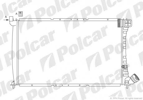 Радіатори охолодження Polcar 576508A5 (фото 1)