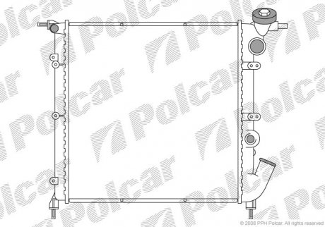 Радиаторы охлаждения Polcar 600608-1 (фото 1)