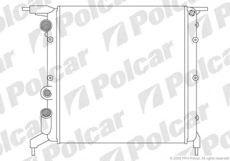 Радиаторы охлаждения Polcar 600608A2 (фото 1)