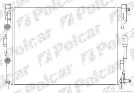 Радіатори охолодження Polcar 601208B2