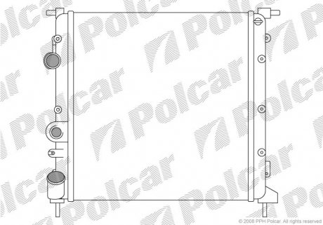Радіатори охолодження Polcar 601508-6 (фото 1)