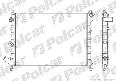Радіатори охолодження Polcar 603208-1