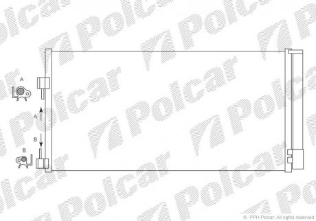 Радиаторы кондиционера Polcar 6039K81X