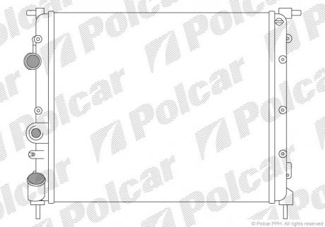 Радіатори охолодження Polcar 606008A1 (фото 1)