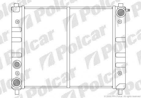 Радіатори охолодження Polcar 671108-0 (фото 1)