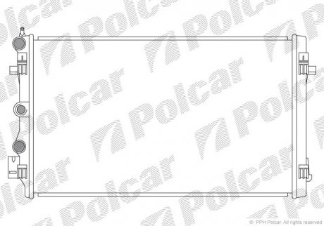 Радіатори охолодження Polcar 673208-1