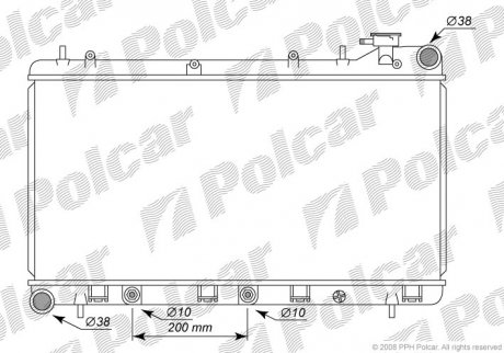 Радиаторы охлаждения Polcar 721008-2 (фото 1)