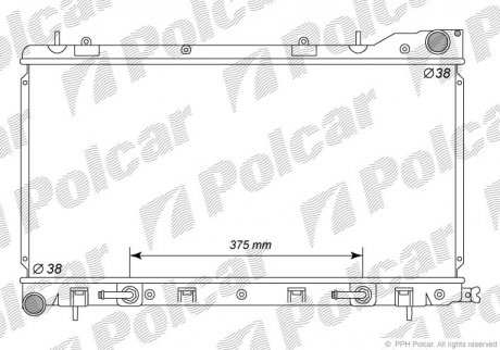 Радиаторы охлаждения Polcar 7239083K (фото 1)