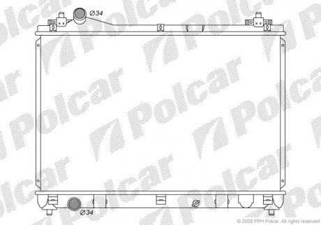 Радіатори охолодження Polcar 7426081K (фото 1)