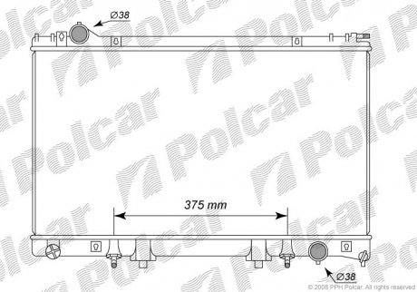 Радіатори охолодження Polcar 804108-1 (фото 1)