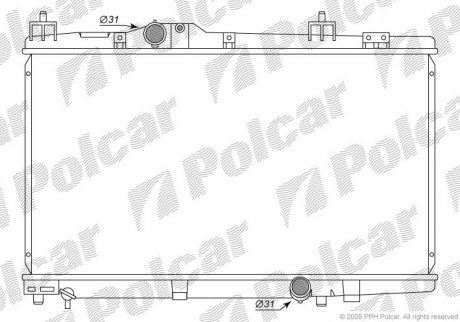 Радіатори охолодження Polcar 8104081K (фото 1)