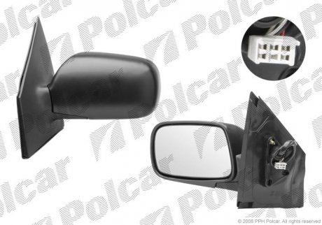 Зеркало внешнее Polcar 8104514M (фото 1)