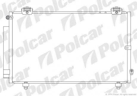 Радиаторы кондиционера Polcar 8114K82K (фото 1)