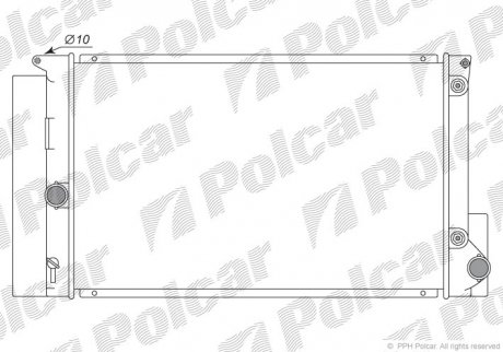 Радиаторы охлаждения Polcar 811608-2 (фото 1)