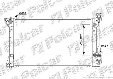 Радиаторы охлаждения Polcar 8125082K (фото 1)