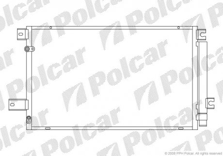 Радиаторы кондиционера Polcar 8125K8C4S (фото 1)