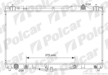 Радіатори охолодження Polcar 813708-3 (фото 1)