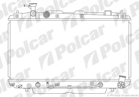 Радіатори охолодження Polcar 814608-2 (фото 1)