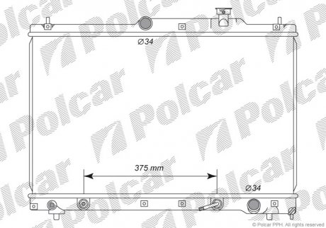 Радіатори охолодження Polcar 815108-1 (фото 1)