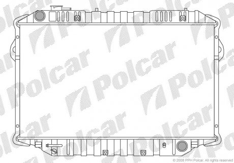 Радіатори охолодження Polcar 817608-4 (фото 1)