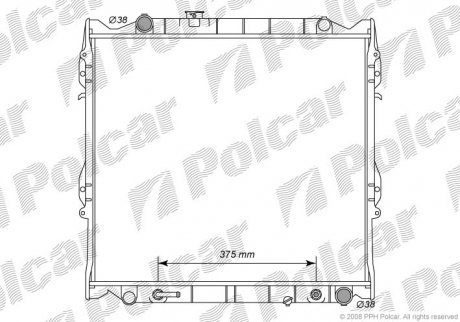 Радиаторы охлаждения Polcar 817708-4 (фото 1)