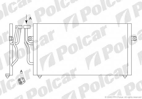 Радиаторы кондиционера Polcar 9040K8C2S (фото 1)