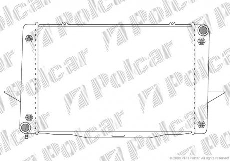 Радіатори охолодження Polcar 908508-4 (фото 1)