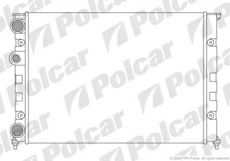 Радіатори охолодження Polcar 953808-1 (фото 1)