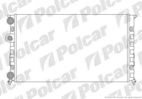 Радіатори охолодження Polcar 953808A7 (фото 1)