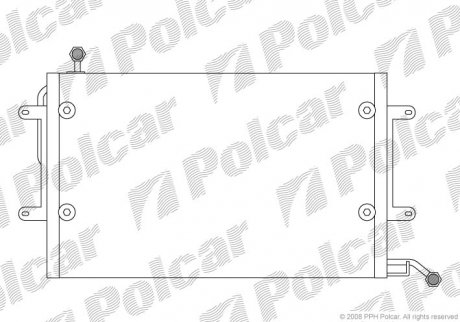 Радиаторы кондиционера Polcar 9538K8C1 (фото 1)