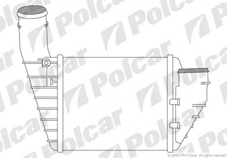 Радиаторы воздуха (Интеркулеры) Polcar 9548J84X (фото 1)