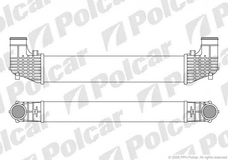 Радиаторы воздуха (Интеркулеры) Polcar 9550J81X