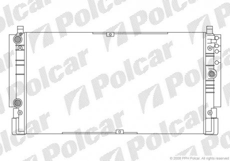 Радиаторы охлаждения Polcar 956608A1 (фото 1)