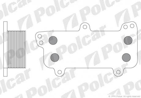 Радиаторы масла Polcar 9568L8-1