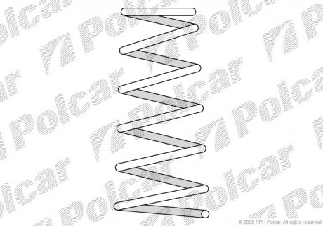 Пружина Polcar SU22154 (фото 1)