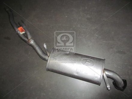 Глушитель, алюм. сталь, середн. часть Audi 100 2.6i V6 92-94/ 2.8i V6 90-93 POLMOSTROW 01.92 (фото 1)