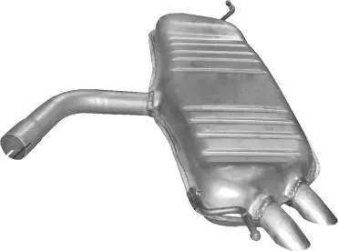 Глушник, алюм. сталь, задн. част. VW Golf V 2.0 SDi Diesel hatchback 01/04-11/08 POLMOSTROW 30.617