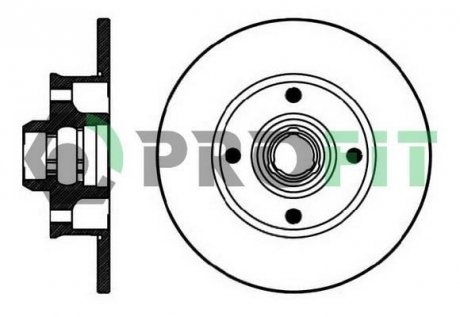 Диск гальмівний PROFIT 5010-0137