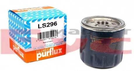 Масляный фильтр 1.2i Doblo 01-/Palio 96-/Punto 99-09 Purflux LS296