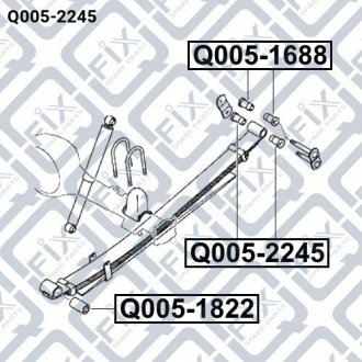 Втулка задньої ресори Q-fix Q0052245