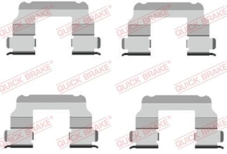 Монтажний комплект гальмівних колодок QUICK BRAKE 1091689