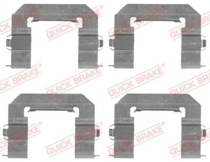 Планка супорта (переднього) прижимна (к-кт) Opel Antara/Chevrolet Captiva 2.0-3.2 06- (Akebono) QUICK BRAKE 109-1761 (фото 1)