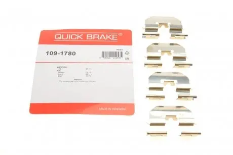 Р/к дискових гальм. колодок QUICK BRAKE 1091780