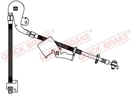 Гальмівний шланг QUICK BRAKE 50704X