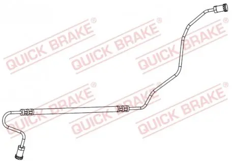 Шланг тормозной (задний) Citroen C3/Peugeot 207 06-(R) QUICK BRAKE 96.018
