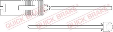 Датчик зносу гальмівних колодок QUICK BRAKE WS0161A