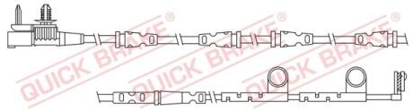 Датчик зносу,гальм.колодки QUICK BRAKE WS0330A